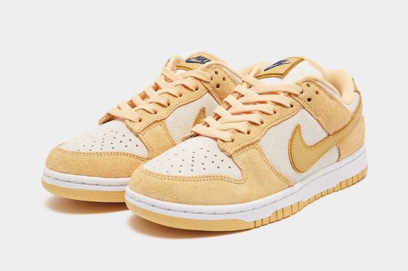 Nike Dunk low gold suede