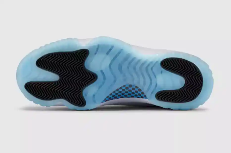 Jordan 11 Legend Blue down view