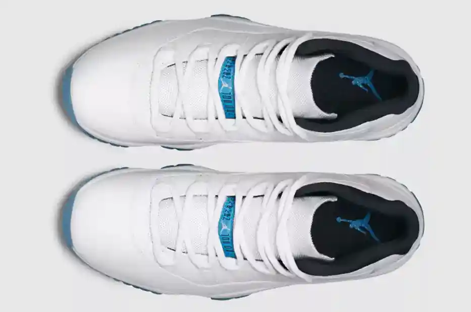 Jordan 11 Legend Blue up view