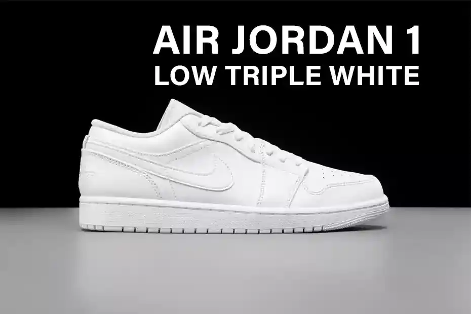 air jordan 1 low triple white